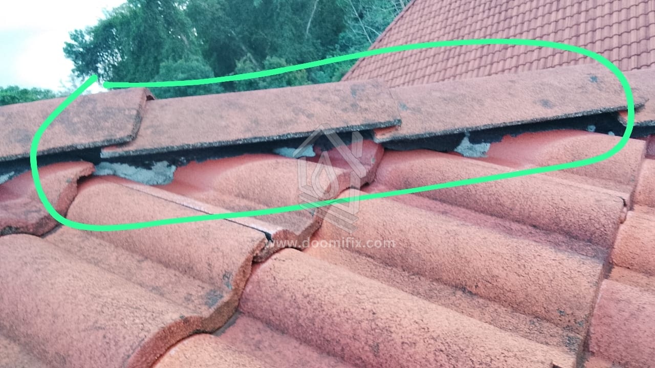 Image for SUSPEK UTAMA punca atap bocor rumah client kami kali ini adalah...!