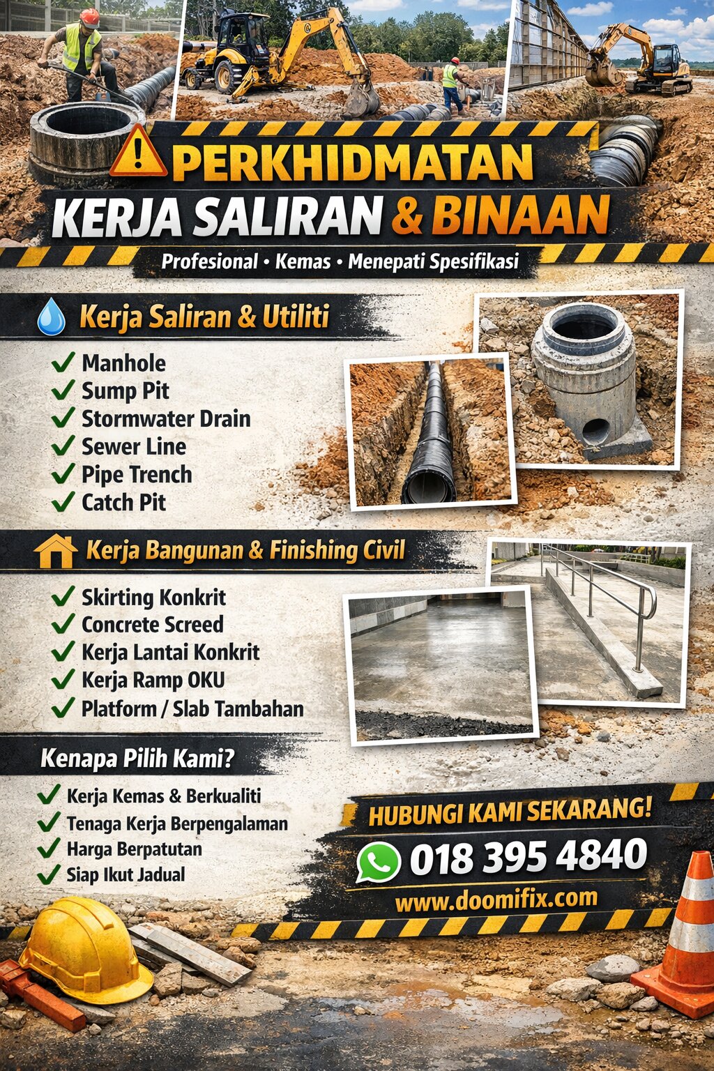 Image for PERKHIDMATAN KERJA SALIRAN & BINAAN