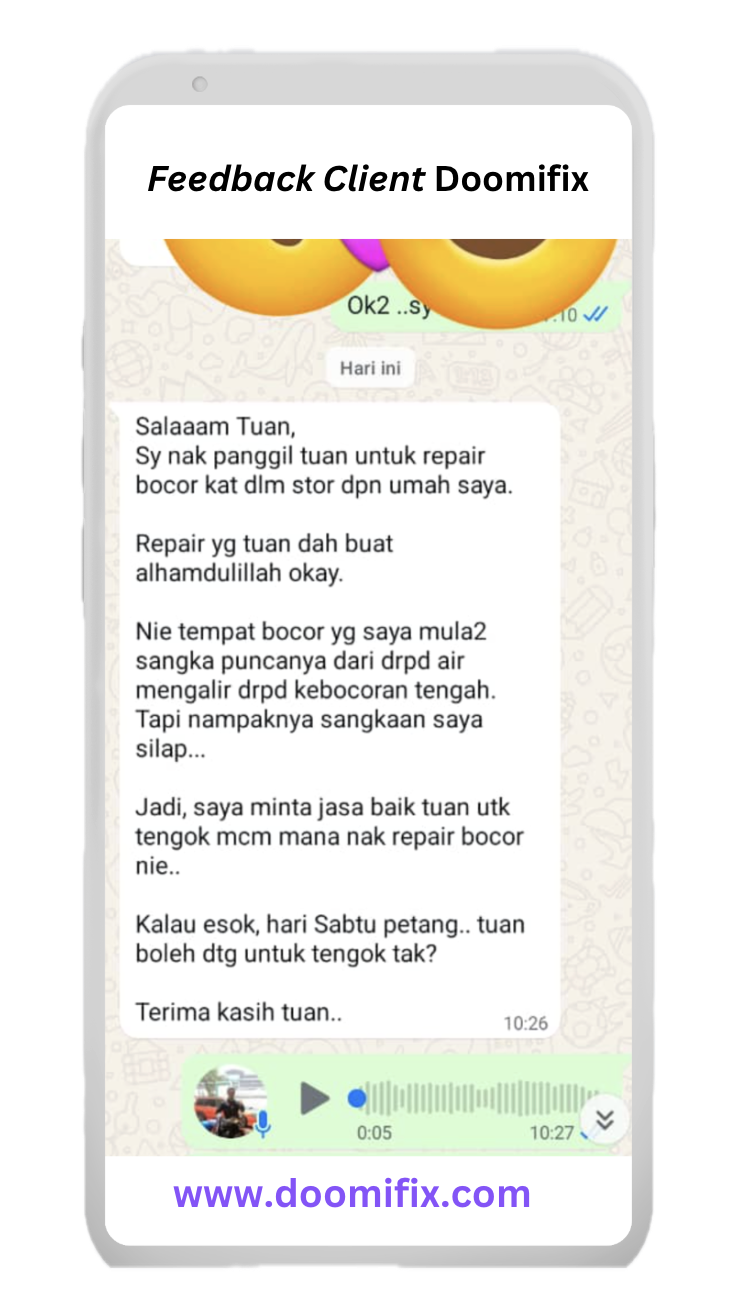 Client Feedback WhatsApp